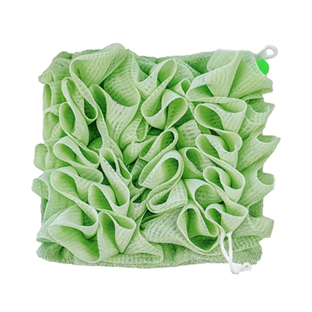 NEW 2-In-1 Bath Ball Towel Loofah With Drawstring Closure For Soap Soft Exfoliating Mesh Shower Sponge Skin Care Bathing Tool