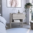 thumbnail image 3 of FM FURNITURE Hyacinth Nightstand, One Drawer, Open Shelf, 3 of 5