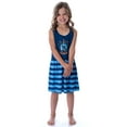 thumbnail image 2 of Harry Potter Girls All Houses Crest Logo Tank Stripe Accent Pajama Nightgown, 2 of 6
