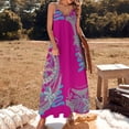 thumbnail image 2 of Polynesian Tribal Abstract Designs Sleeveless Dress Dresses Korean Style Women Skirt Purple Dress, 2 of 6