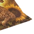 thumbnail image 7 of Wobogo Giraffe Sunflower Illustration Pillowcase Special Crystal Velvet Breathable and Comfortable Bedside Decorations Pillow 16×16in, 7 of 7