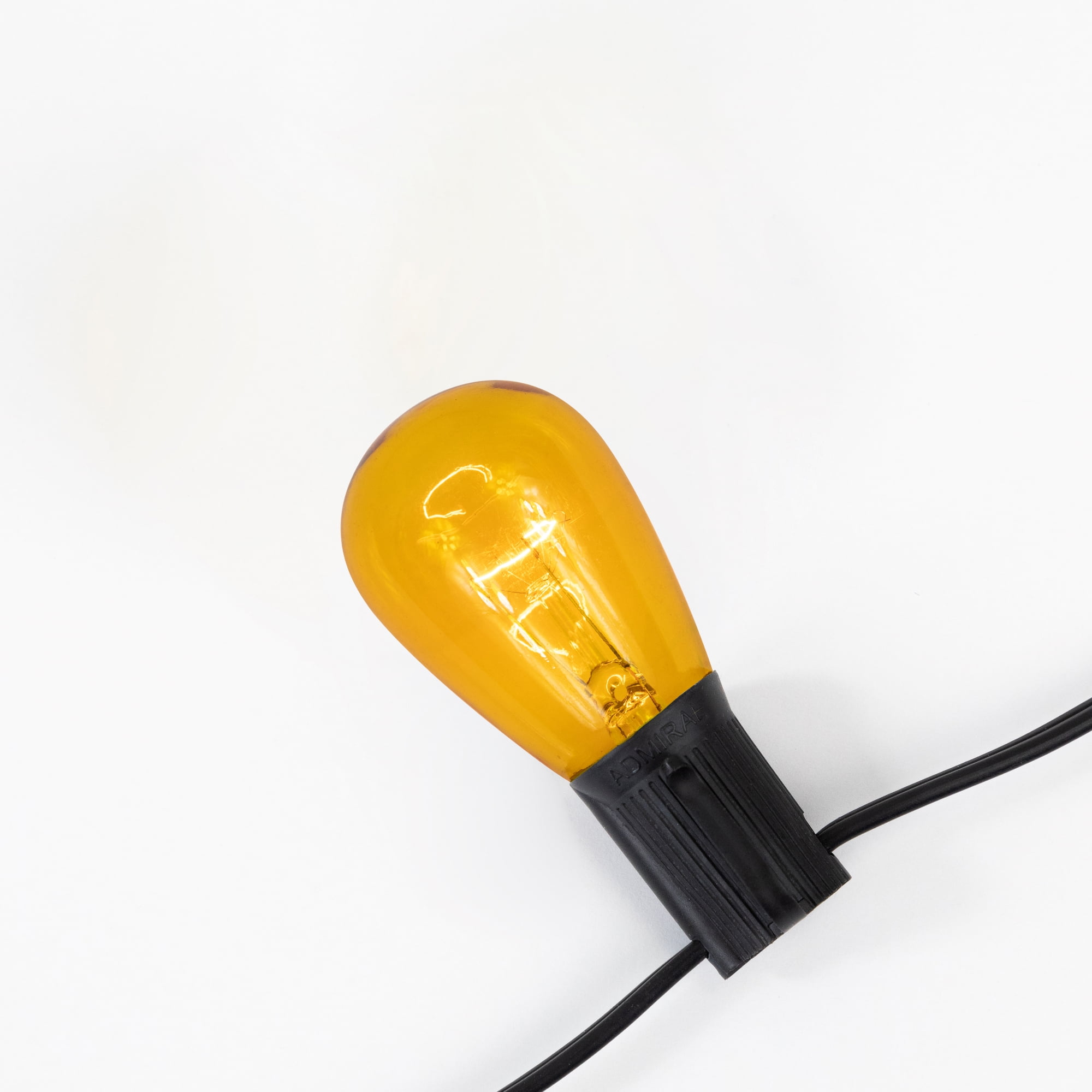 Pack of 25 Incandescent S14 Yellow Christmas Replacement Bulbs