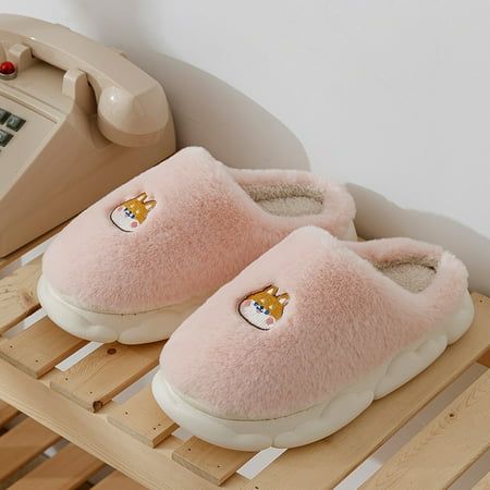 

Gubotare Womens House Slippers Women s Cozy Memory Foam Spa Thong Flip Flops House Indoor Slippers Plush Gridding Velvet Lining Clog Style Pink 7