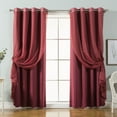 Best Home Fashion Color Mix & Match Curtain Panels Set of 4
