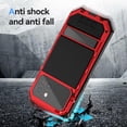 thumbnail image 4 of for iPhone 15 Case Heavy Duty Protection with Built in Lens Screen Protector Rugged Stand 360 Full Body Military Grade Metal Bumper Phone Cases Men  2023 6.1 inch Red, 4 of 13