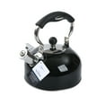 Mainstays 2.5Liter Whistling Tea Kettle, Stainless Steel Black