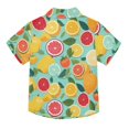 thumbnail image 2 of Dailycode Small Short Sleeve Button Down Shirts Pear Orange Tomato Casual Shirt 3-10 Years, 2 of 9