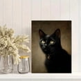 thumbnail image 2 of UXIEQU Black Cat Portrait Canvas Wall Art Print 15.75x11.81 Inches, 2 of 8