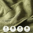 thumbnail image 4 of Superior Hymnia Egyptian Cotton 6-Piece Towel Set, Forest Green, 4 of 8