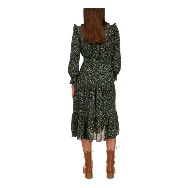 Michael kors best sale black floral dress
