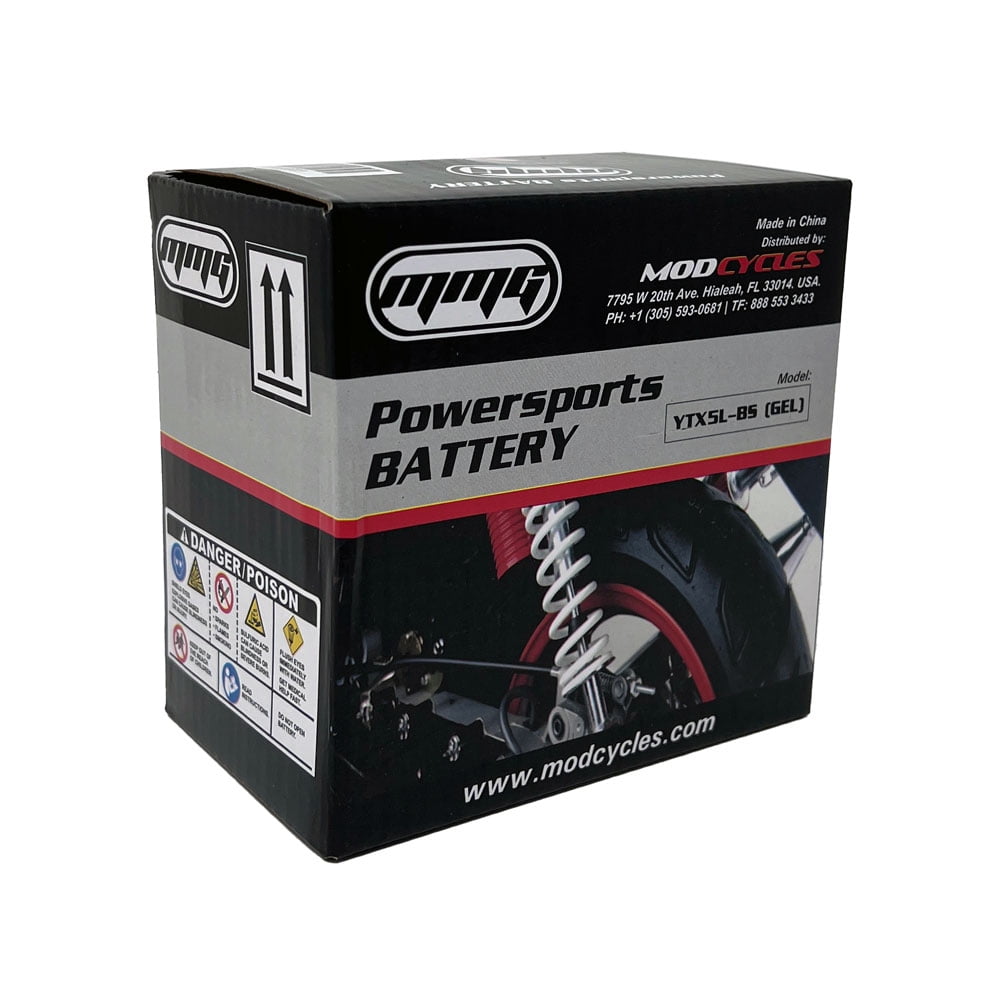 YTX5L-BS GEL Battery Factory Sealed Activated 12V 4Ah Motorcycle Scooter ATV