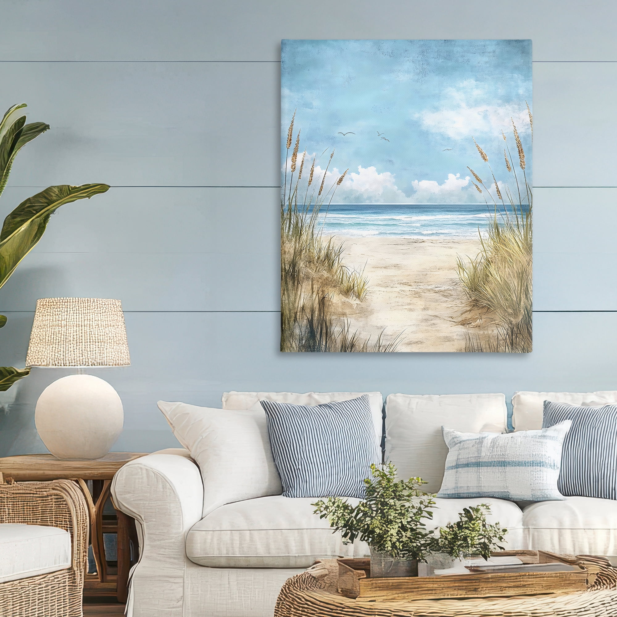 Stupell Industries Free Seagulls over Beach Dunes Canvas Wall Art, design by Creative Studio