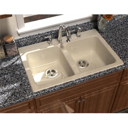 Song S 8430 4 61 Self Rimming Kitchen Sink In Biscuit With 4
