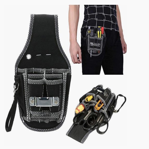 Litake Electrician Repair Waist Tool Bag with Multi Pocket Large Capacity 600d Oxford Cloth Outdoor Waist Bag