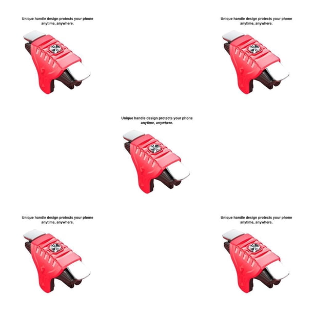 Methold 1 par de juegos de teléfono móvil Trigger Games Disparos Gamepad Joystick ergonómico Controlador de juegos Teléfono Rojo 5piezas