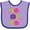 Lavender and Purple, variant on Inktastic Snail Lover Girl Garden Snails Girls Baby Bib