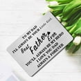 thumbnail image 3 of Dad Wallet Card Father's Day Gifts from Son Daughter Metal Engraved Wallet Card Inserts Birthday Christmas Presents for Papa Daddy-Best Father Silver 06, 3 of 5
