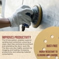 thumbnail image 5 of ProductionShop Premium 220 Grit 5" Gold Sanding Discs, 8-Hole Pattern, Box of 100 - Dustless Hook & Loop Backing Sandpaper for DA & Random Orbital Sanders, Sand Auto Paint, Wood Woodworking Furniture, 5 of 6