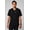 Black, variant on Men's Helix Scrub Top, 1-Pocket - MotionTech Fabric, Wrinkle-Resist, Chest Pocket, Regular Fit, Short Sleeve (Sizes Vary)