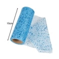 thumbnail image 4 of Cinta de tul con purpurina perfecl 10 yardas 6 pulgadas Azul claro, 4 of 8