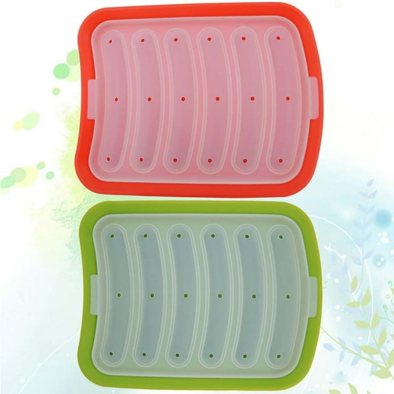 Worgeous DIY Sausage Silicone Mold Creative Sausage Mold for Home Store (Random Color)