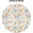 thumbnail image 6 of Autumn Fall Round Tablecloth 60 Inch Thanksgiving Tablecloth Watercolor Fallen Leaves Decorative Table Cloth with Waterproof Polyester for Holiday Kitchen Dining Room Outdoor Patio Party, 6 of 6