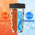 thumbnail image 5 of Fotbe Strawberry Printed Insulated Travel Coffee Mug Spill Proof Leak Proof Stainless Steel Coffee Tumbler Reusable Coffee Cups with Lids Thermos, 5 of 8