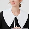 thumbnail image 5 of CAILDANL Fake Collar Detachable Blouse False Collar Half Shirts Collar Little Shawl Top Elegant for Women Girls, 5 of 7