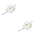thumbnail image 4 of Guardurnaity Apariencia realista de la flor de la muñeca de la dama de honor para una durabilidad duradera Flores de la mano de la blanco blanco 2piezas, 4 of 6
