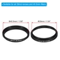 thumbnail image 2 of Uxcell 39mm-40.5mm Step Up Ring with Cleaning Cloth, 2 Pack Camera Lens Filter Adapter Ring, Black, 2 of 6