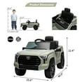 thumbnail image 4 of CazToi 12V Ride On Car  Licensed Toyota Tundra Remote Control Music Spring Suspension 3 Speeds LED Lights Gift for Ages 3+, 4 of 7