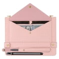 thumbnail image 3 of Dteck Handbag Case for Samsung Galaxy Tab S10 Plus,Galaxy Tab S9 Plus 12.4",Magnetic Leather Crossbody Folio Stand Wallet Case with Pencil Holder, Card Slots, Hand Strap, Shoulder Strap ,Pink, 3 of 9