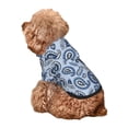 thumbnail image 5 of Disketp Blue Paisley Pattern Vintage Dog Hoodie Dog Clothes with Hat, Pet Winter Clothes Warm Hoodies Coat for Small Dogs-Medium, 5 of 7