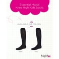 thumbnail image 2 of MeMoi Essential Modal Knee High Kids Socks - Girls - Female, 12, Navy, 2 of 7