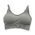 thumbnail image 1 of Minnieouse Sujetador deportivo sin costuras para mujer, top deportivo push up para fitness, espalda en U con relleno Ropa interior gris Minnieouse AP000316-02, 1 of 6