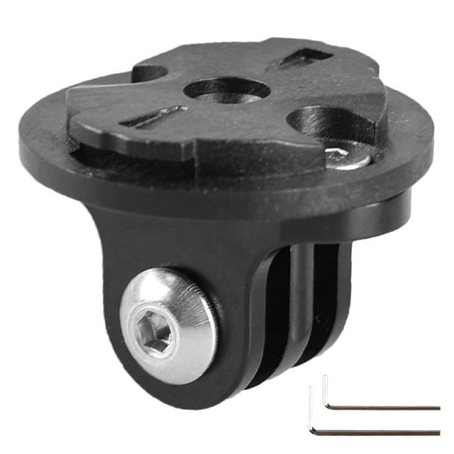 Adaptador de faro de cámara de aleación de aluminio para montaje de cámara deportiva de bicicleta para Garmin Gopro