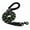 Black/Green, variant on BOKYAN 5ft / 1.5m Reflective Dog Leash Rope with Comfortable Padded Handle, Anti-Slip Traction Rolled Leads for Large and Medium Pets, Black and Green