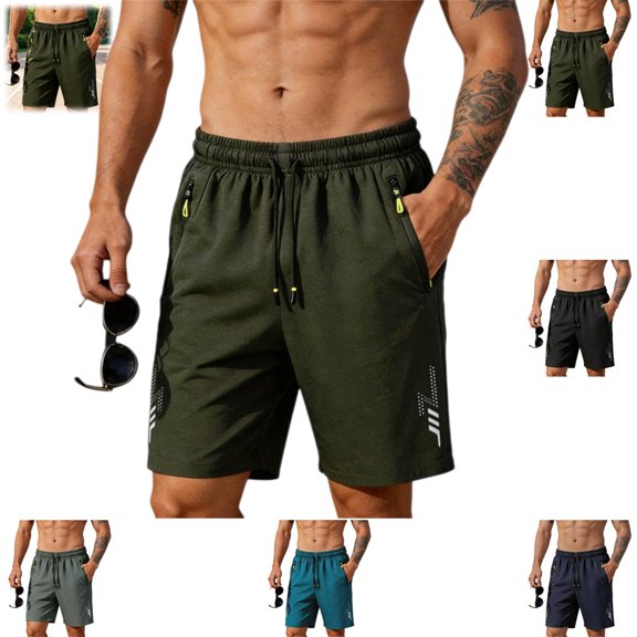 YOUYEDIAN Gym Shorts Men Casual Loose Running Beach Shorts