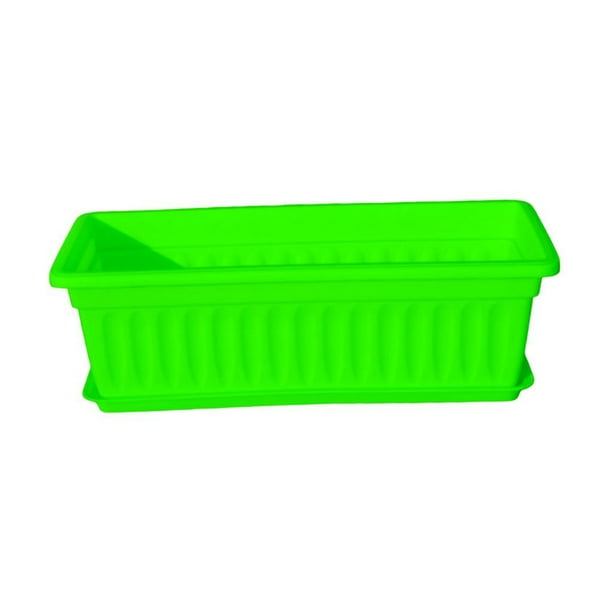 Maceta para ventana, maceta para flores, jardinera para vegetales, jardinera rectangular para plantas Verde