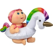 Wicked Cool Toys Cabbage Patch Kids Splash N' Float Tiny Newborn - Blue Eyed Baby With Unicorn Tube - Ages 3+