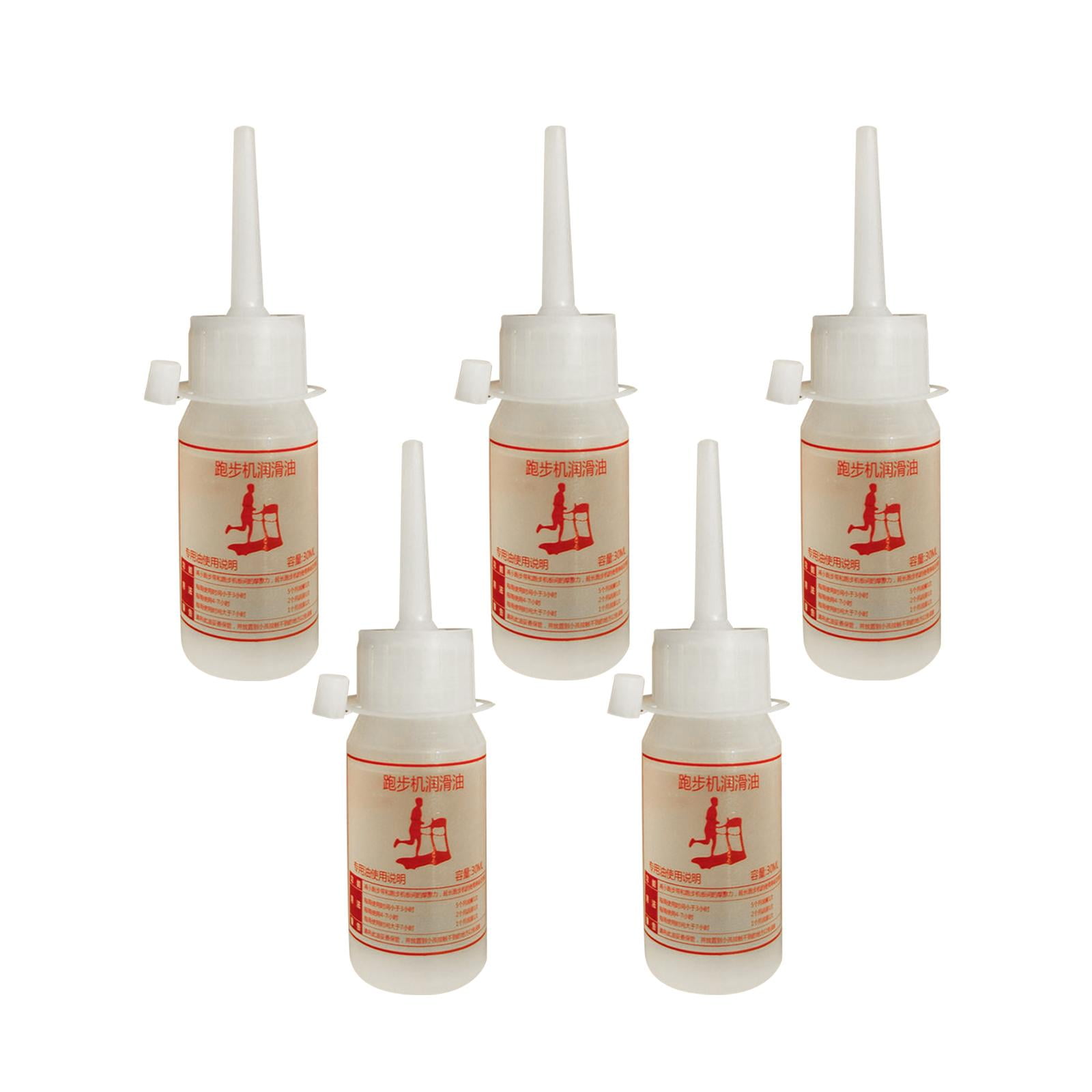 koolsoo 5 Pieces Silicone Treadmill Belt Lubricant 30ml Gym Accessories Maintenance Tool