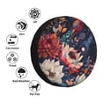 thumbnail image 4 of Pofeuu Colorful Flower Peacock Print Spare Tire Wheel Cover for Car Truck SUV Camper Universal Fit Spare Tire Cover RV Spare Tire Covers-16 inch, 4 of 6