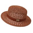 thumbnail image 2 of Roiihwy Summer Sun Beach Hats for Women, Wide Brim Straw Hats, Brown, Foldable Woven Sun Hat UV Protection on Clearence, 2 of 5