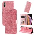 thumbnail image 1 of Funda tipo cartera GANGXUN para iPhone X/Xs , diseño girasol, cuero PU, soporte, cierre magnético, tarjetero, 1 of 5
