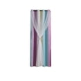 thumbnail image 2 of Topukaiba Blackout Curtains with Sheer Overlay Mix and Match Double Layer Thermal Insulated Window Panels 52 inch for Living Room Bedroom Drapes with Grommet Top,52"x40",Multicolor-D, 2 of 6