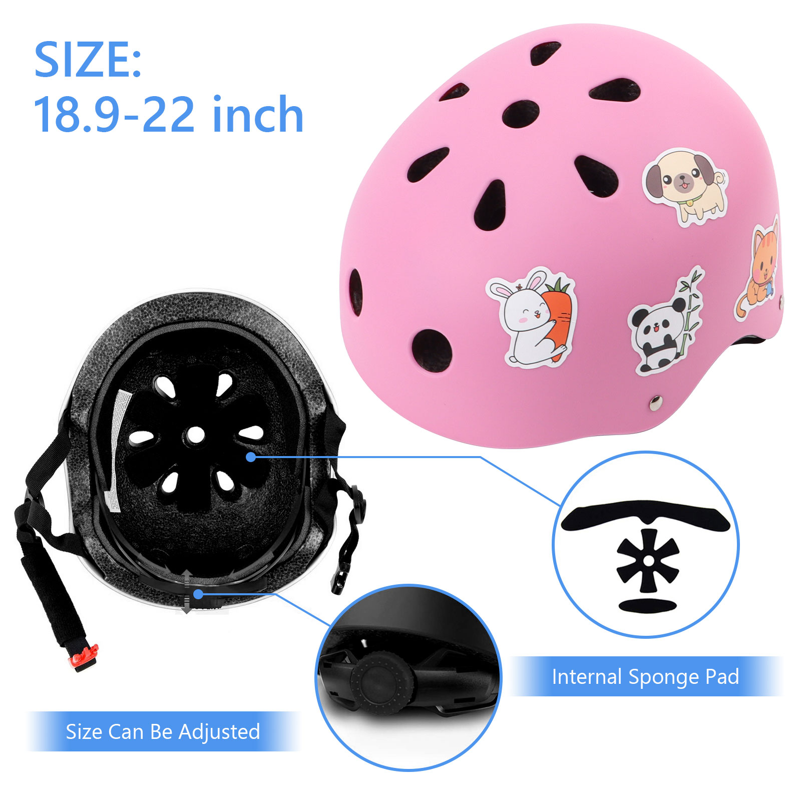 Tripumer Kids Bike Helmet Ages 3-8 Years with DIY Stickers photo 7