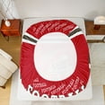thumbnail image 5 of Homewish Cartoon Sport Helmet Full Size Sheets for Teen, Modern Football Soccer Lover Bed Sheets, Crimson Brown Sheet Sets, Super Cozy Room Decor, 4-Piece, 5 of 7