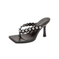 thumbnail image 2 of Zapatos de mujer Moda Color sólido Minimalista Cuentas de metal Clip Toe Heel Sandalias Zapatillas Flip Flop Wmkox8yii  hj789, 2 of 9