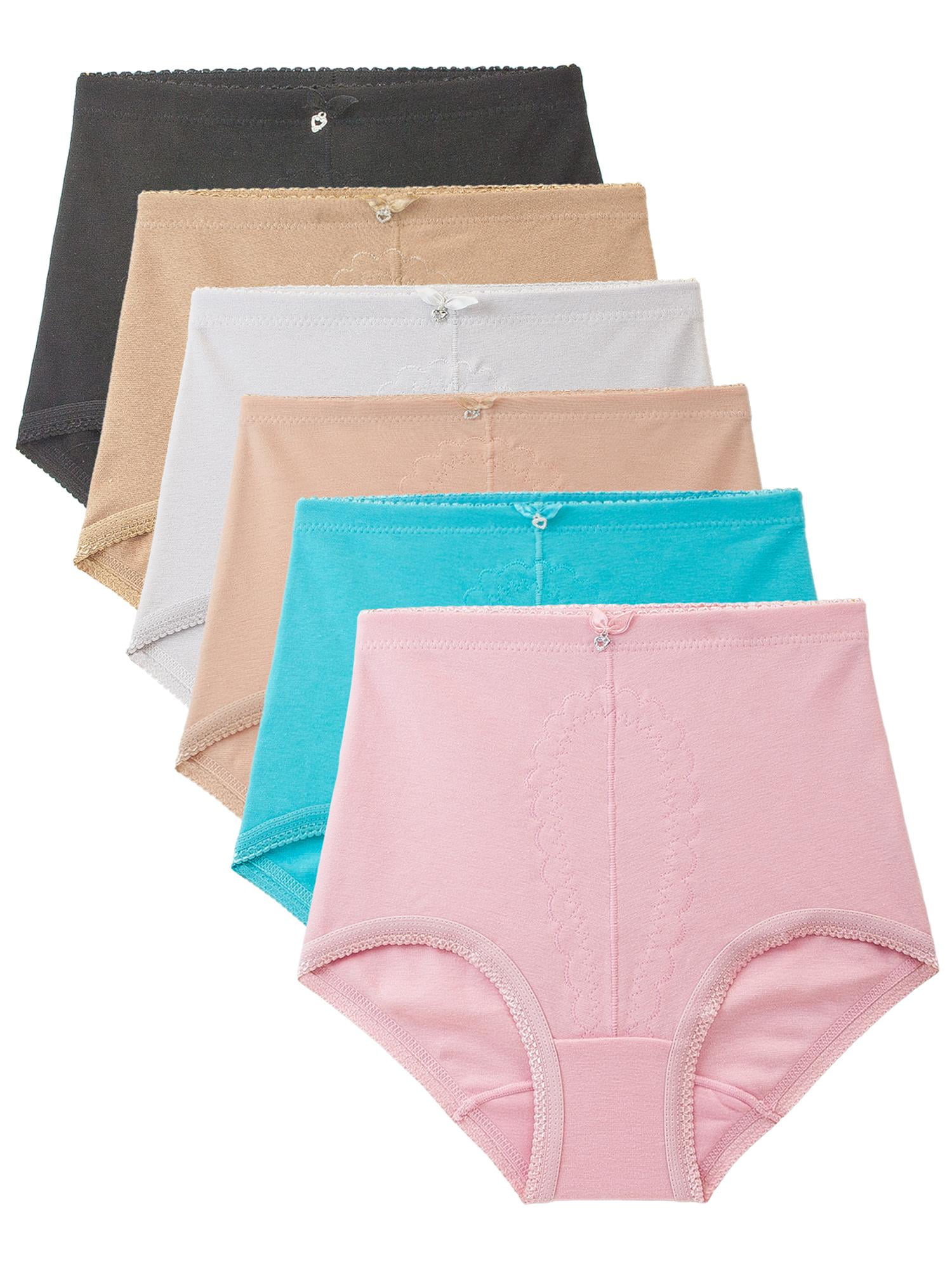 Barbra Women's Panties Light Tummy Control Brief Small to Plus Sizes  Multi-Pack 