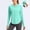 Mint Green, variant on Womens UPF 50+ Sun Shirt with Hoodie Long Sleeve UV Protection Rash Guard with Thumb Hole for Outdoor Hiking Fishing